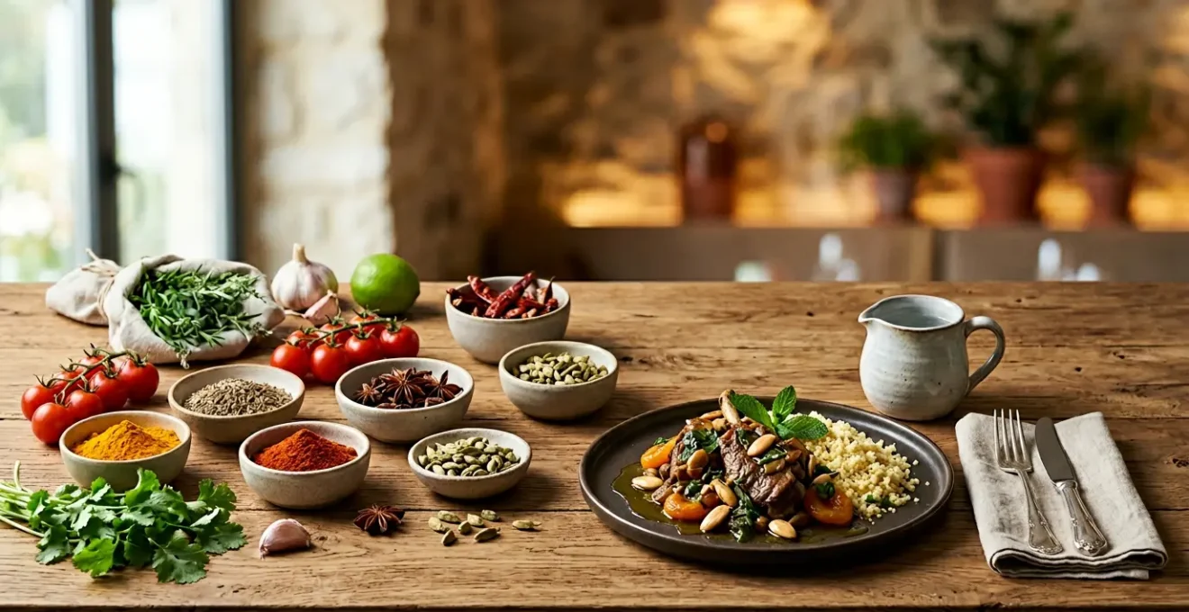 Elegant wedding reception showcasing diverse culinary options with authentic local ingredients and sophisticated presentation