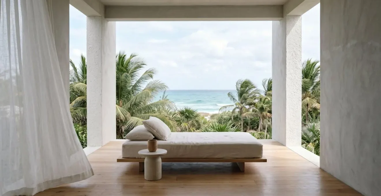 Tranquil sanctuary space designed for post-wedding recovery and peaceful honeymoon acclimatization